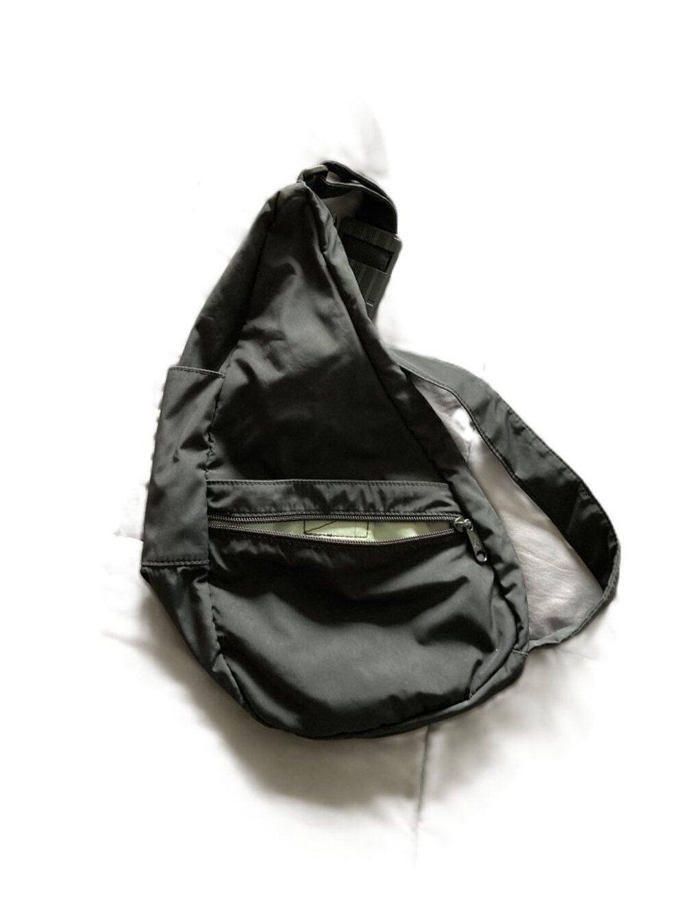 AmeriBag Classic Nylon Healthy Back Sling Bag-Black